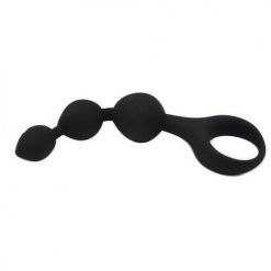 Loving Joy Triple Ripple Anal Beads-Black - Image 5