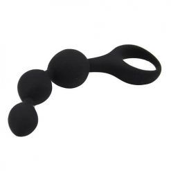 Loving Joy Triple Ripple Anal Beads-Black - Image 4