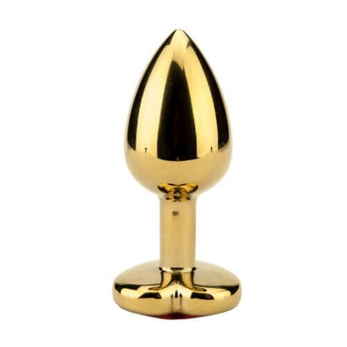 Precious Metals Heart Shaped Anal Butt Plug-Gold - Image 5