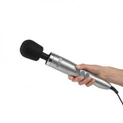 Doxy Die Cast Brushed Aluminium Mains Operated Wand Vibrator - Image 4