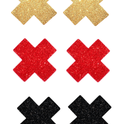 Glitter Kisses Nipple Covers 3 Pairs *BOXED* NC10004