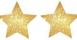 Gold Glitter Star Nipple cover- 1 pair