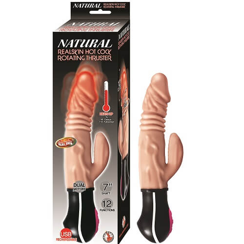 Realistic Warming & Thrusting Vibrating Dildo - Image 3