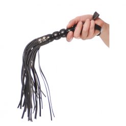 Fetish Fantasy Beaded Cat-O-Nine Tails Black - Image 4