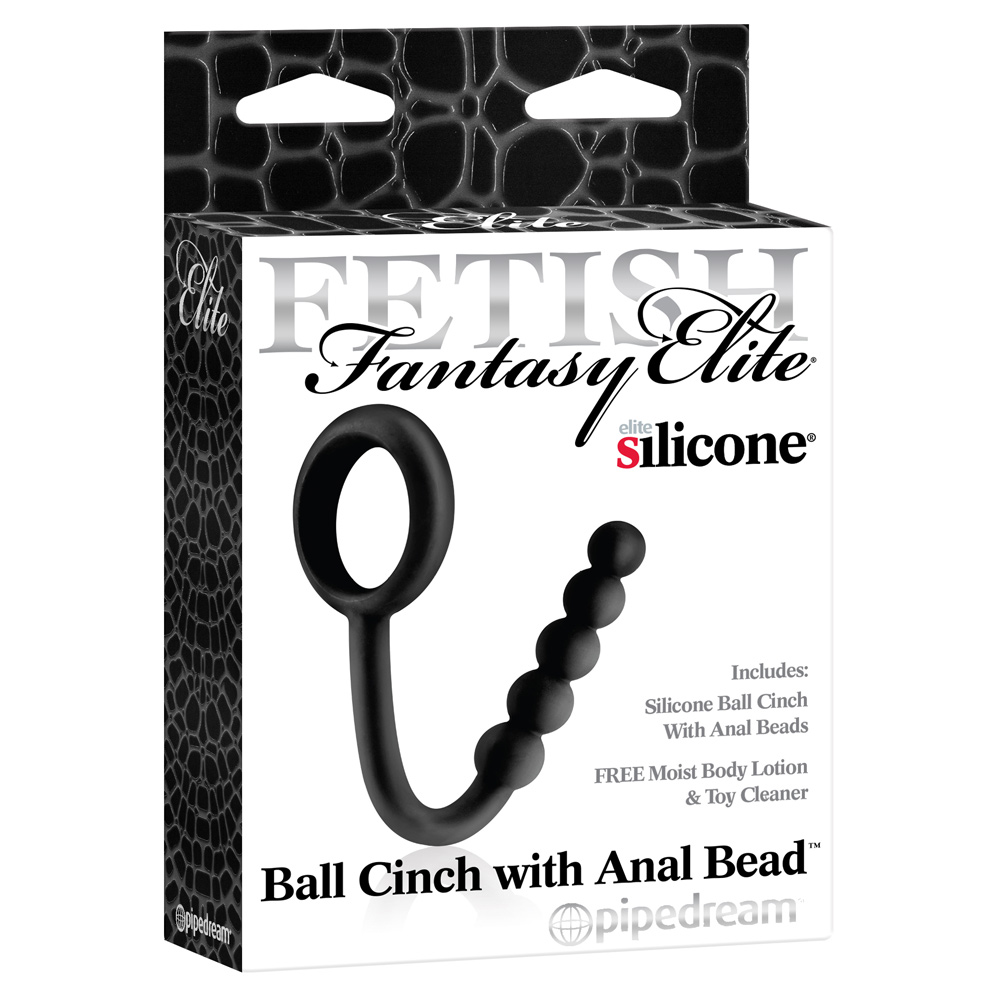 Fetish Fantasy Elite Ball Cinch With Anal Bead Black