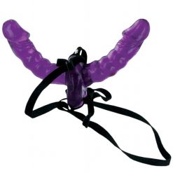 Alternative view of Fetish Fantasy Double Delight Strap-On Purple 6in