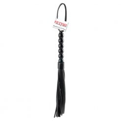 Fetish Fantasy Beaded Cat-O-Nine Tails Black