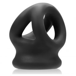 Alternative view of Oxballs Tri-Squeeze Cocksling Ballstretcher Black