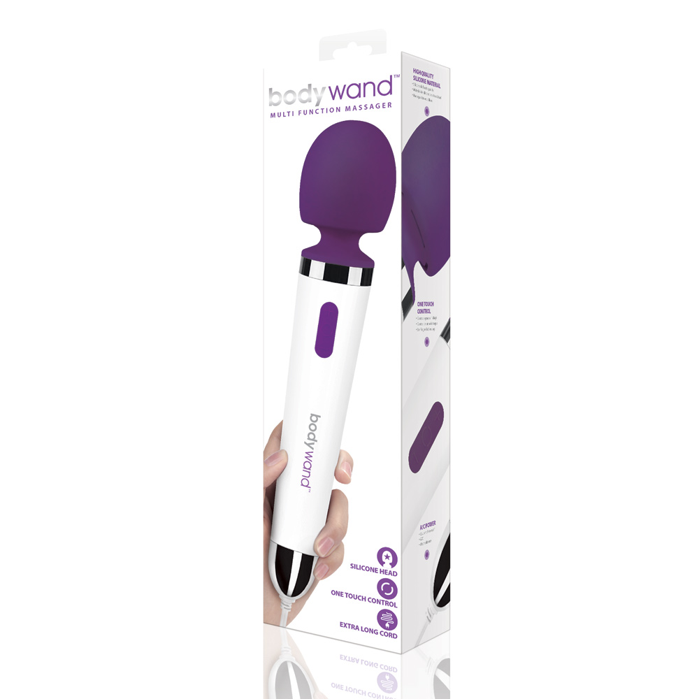 Bodywand Multi Function Mains Powered Massage Wand - Violet
