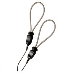 ElectraStim Metallic Adjustable Cock Rings Black/Silver