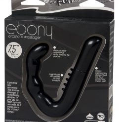 Ebony Prostate Massager Black 7.5in