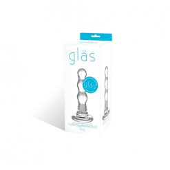 Glas Triple Play Beaded  Clear 6.6in