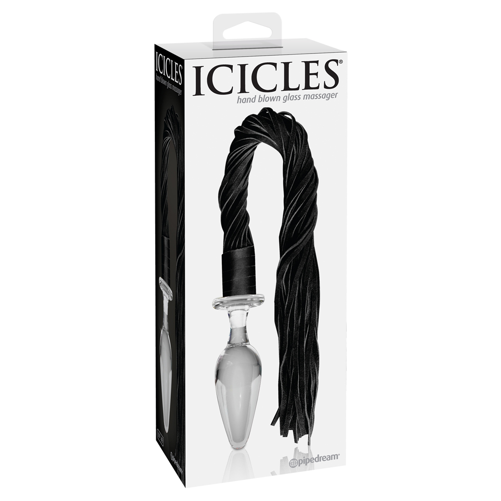 Icicles No. 49 Butt Plug Flogger Clear