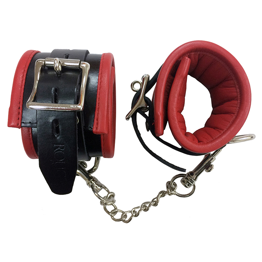 Rouge Garments Padded Wrist Cuffs Black/Red