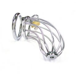 Rouge Garments Male Chastity Cock Cage Silver