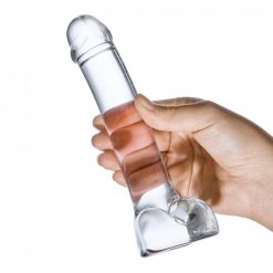 Glas Realistic Curved Glass Dildo 7in - Image 5