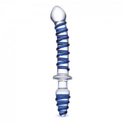 Glas Mr Swirly Double Ended Glass Dildo & Butt Plug 10in - Image 4