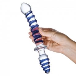 Glas Mr Swirly Double Ended Glass Dildo & Butt Plug 10in - Image 6