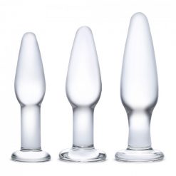 Glas Anal Training 3 Piece Set Glass Butt Plugs - Image 7