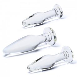 Glas Anal Training 3 Piece Set Glass Butt Plugs - Image 6