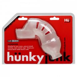 Hunkyjunk Lockdown Silicone Male Chastity Cage Ice