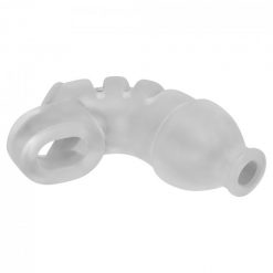 Hunkyjunk Lockdown Silicone Male Chastity Cage Ice - Image 3