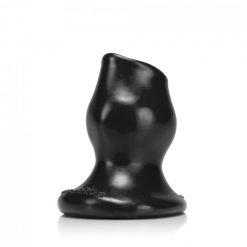 Oxballs Pig Hole 2 Hollow Tunnel Butt Plug Black Medium