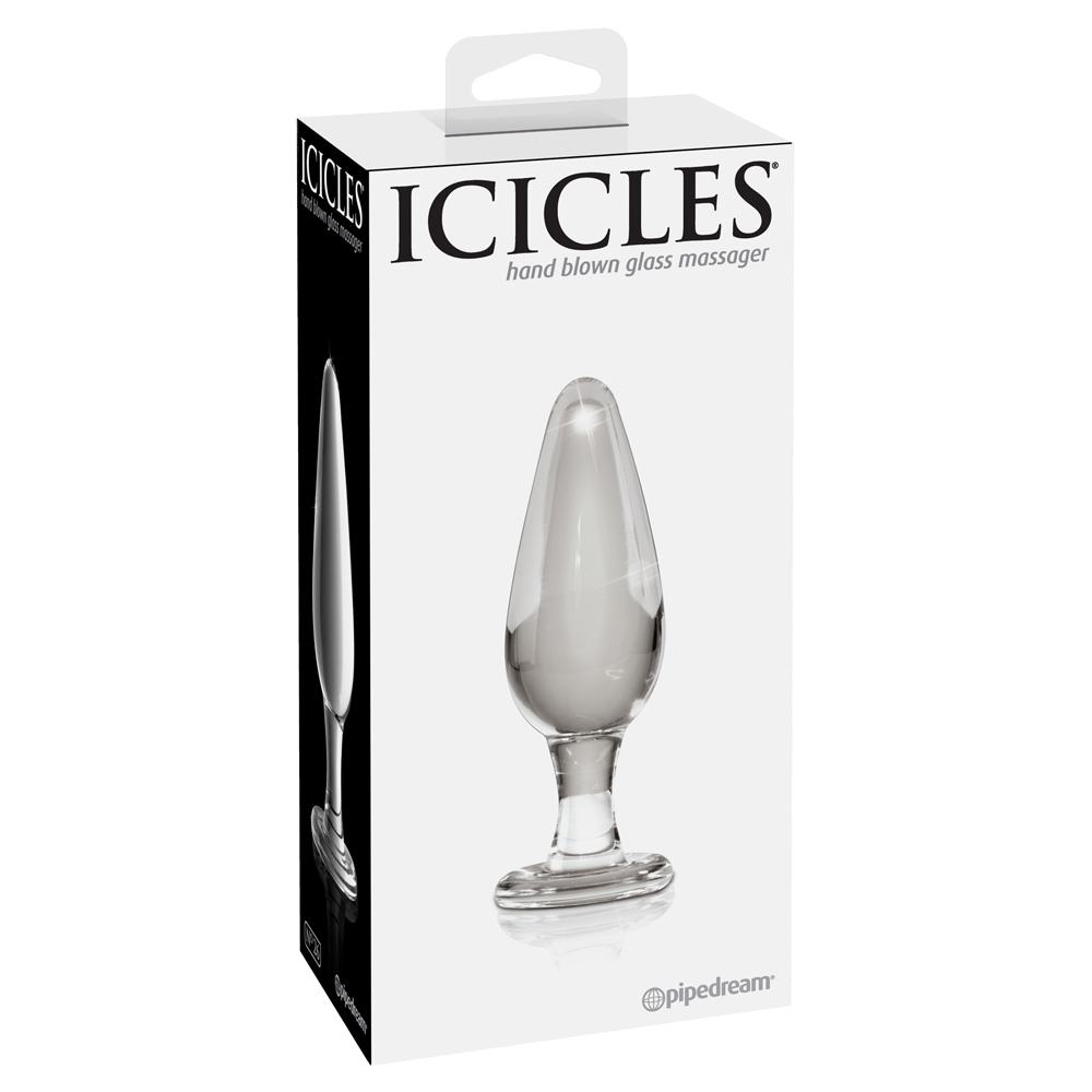 Icicles No 26 Transparent 4.5in Butt Plug