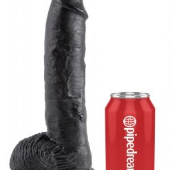 King Cock Cock with Balls Black 10in - Image 3