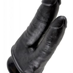 Alternative view of King Cock Double Penetrator Black 8.5in