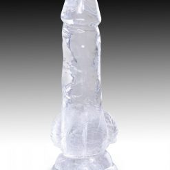 King Cock Cock with Balls Transparent 5in