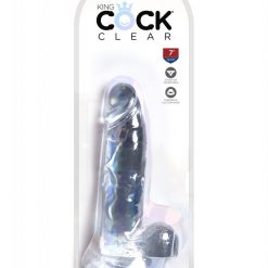 Alternative view of King Cock Cock with Balls Transparent 7in