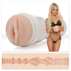 Fleshlight Girl Elsa Jean with Fleshlight and Sensation sleeve cross section