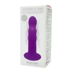 Dual Density Cushioned Core Vibrating Suction Cup Ribbed Silicone Dildo 7 Inch - Image 3