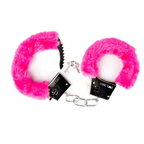 Loving Joy Furry Handcuffs Pink - Image 4