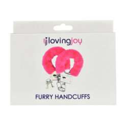 Alternative view of Loving Joy Furry Handcuffs Pink