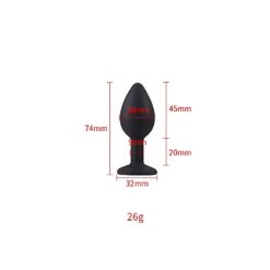 Toosh Black Silicone Butt Plug Small - Image 7