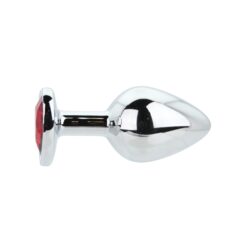 Toosh Heart Shaped Silver with Red Stone Medium - Image 4