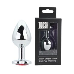 Toosh Heart Shaped Silver with Red Stone Medium - Image 13