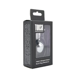 Toosh Heart Shaped Silver with Red Stone Medium - Image 11