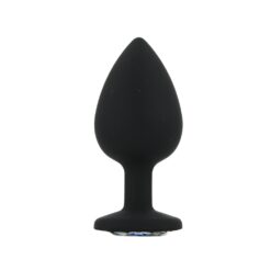 Toosh Silicone Butt Plug Black Set of 3 Clear Stone - Image 9