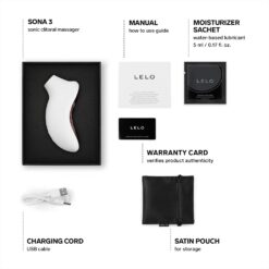 LELO Sona 3 Clitoral Massager Cream - Image 5