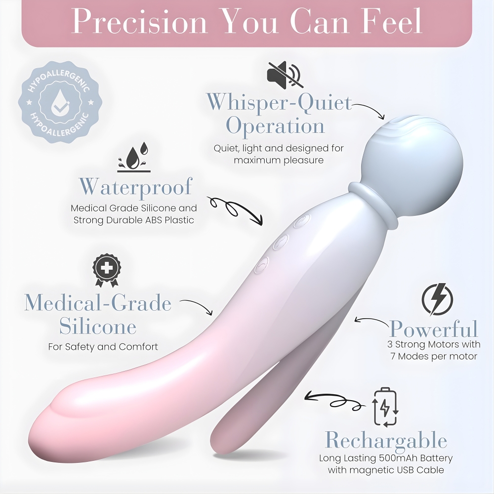 MYLO 3-in-1 Body Wand Massager Air - Image 4