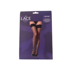 Lace by LJ Fishnet Thigh High Stockings with Rhinestones - Image 7