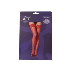 Lace by LJ Fishnet Thigh High Stockings with Rhinestones - Image 16