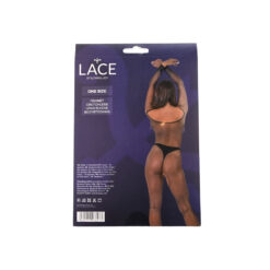 Lace by LJ Fishnet Crotchless Long Sleeve Bodystocking Black - Image 8