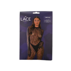 Lace by LJ Gloved Leopard Print Catsuit Black - Image 6